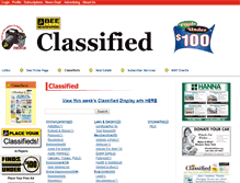 Tablet Screenshot of beeclassifieds.beenews.com